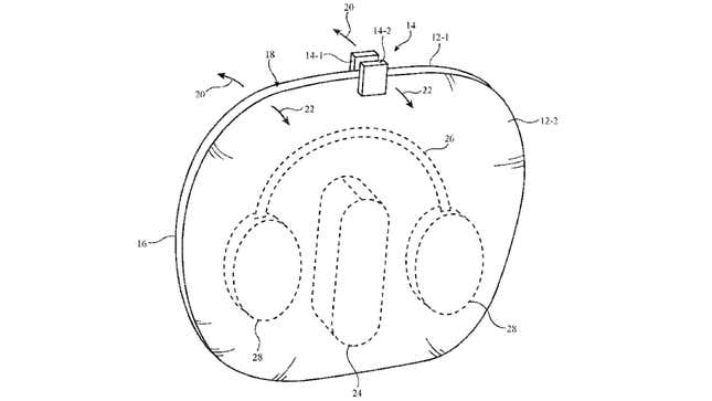 Bild für Artikel mit dem Titel Apple hat gerade eine bessere AirPods Max-Hülle patentiert